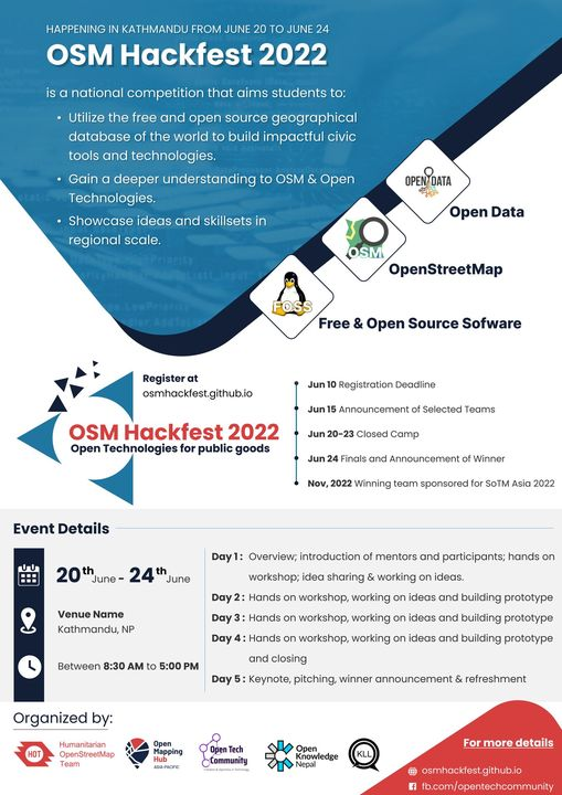 OSM hackfest Pre-Event 2022